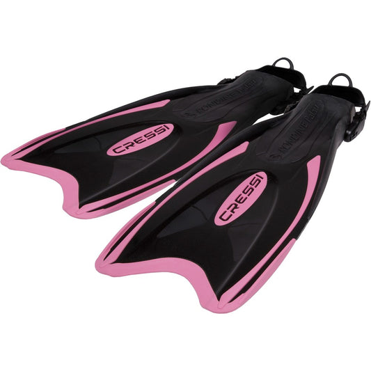 Cressi Palau Snorkelling Fins – Adjustable Travel Open Heel Fins