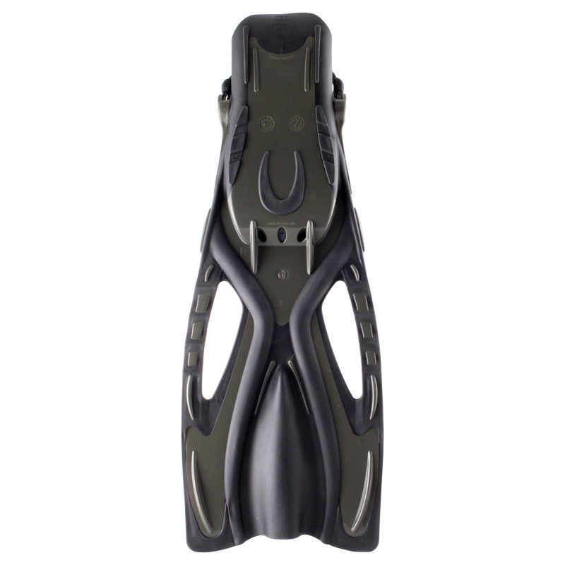Oceanpro Ceduna fin foot pocket and auto-adjust heel strap