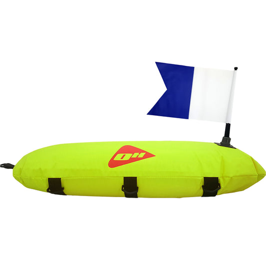 Ocean Hunter Inflatable Float with Flag side view