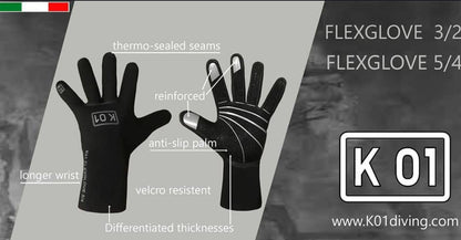 K01 FlexGloves 5/4mm