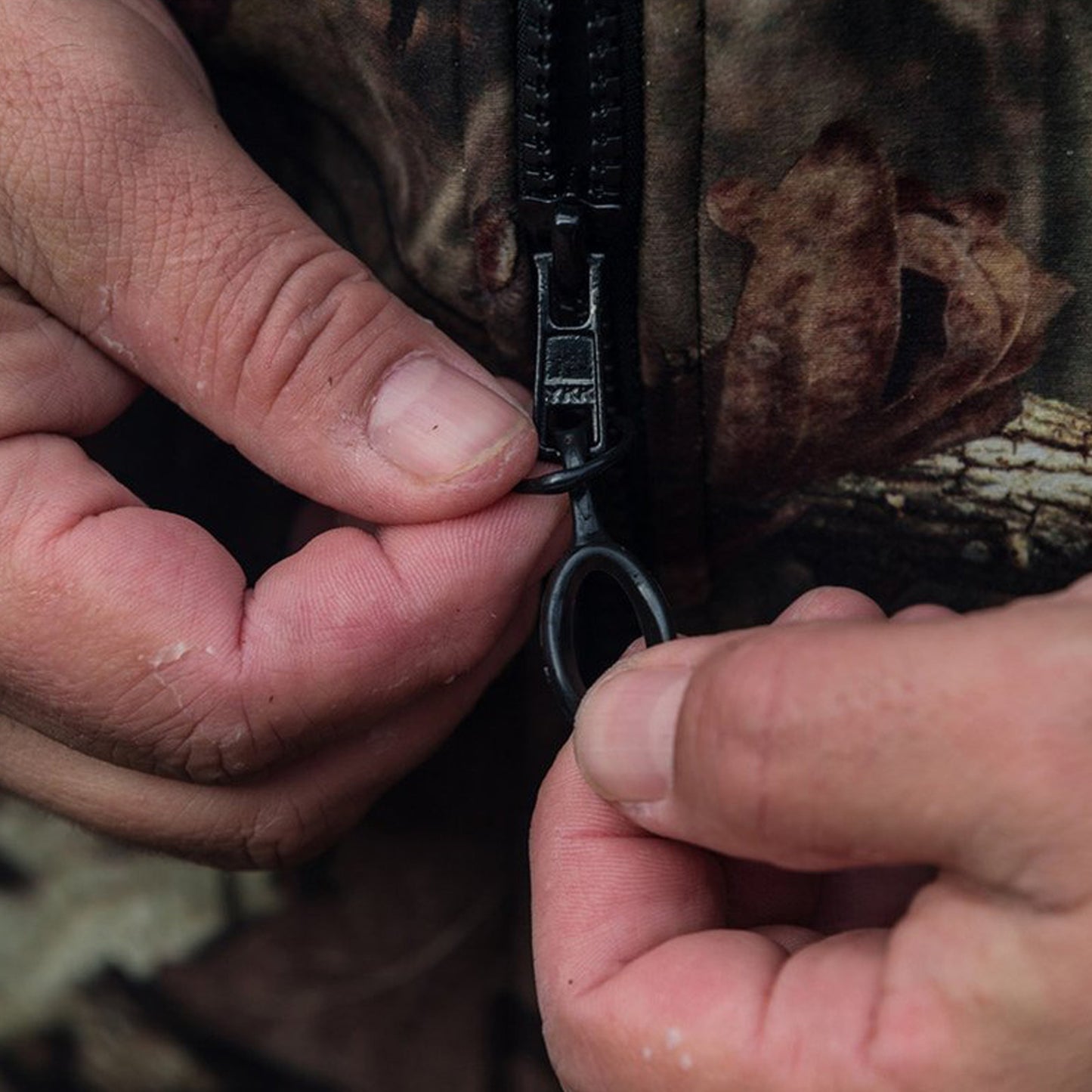 Gear Aid Zipper Pulls shown in use