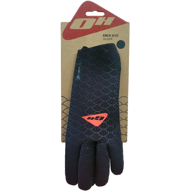 Black Ocean Hunter Dex Glove 2.0 displayed on its official retail card