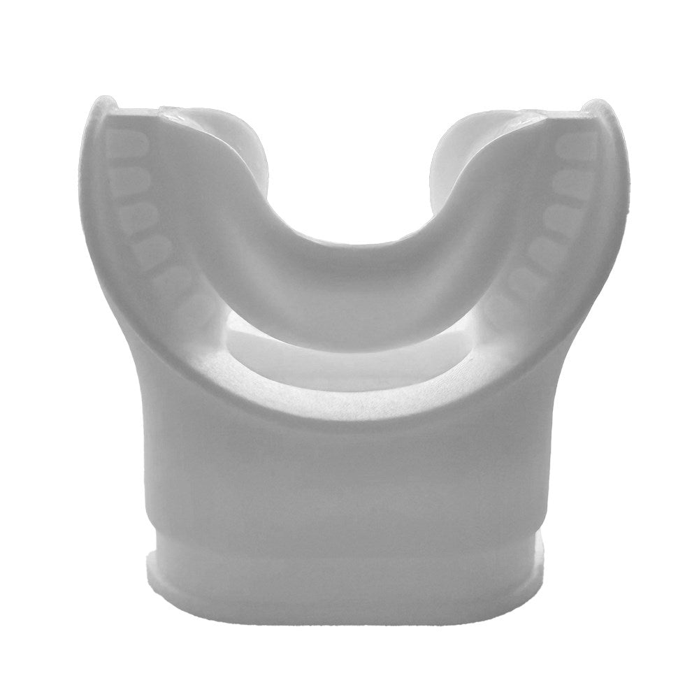 Cressi HD Comfo-Bite Small Mouthpiece in white front view
