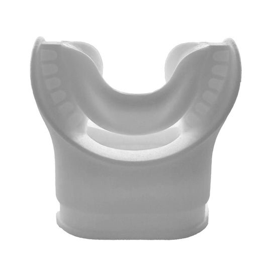 Cressi HD Comfo-Bite Small Mouthpiece in white front view