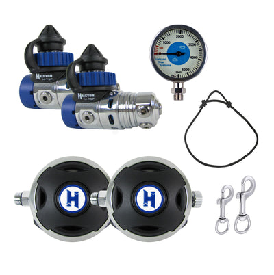 Halcyon H-75p Double Cylinder Regulator Package