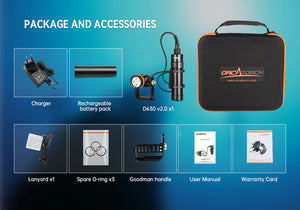 OrcaTorch D630 V2.0 Technical Diving Canister Light