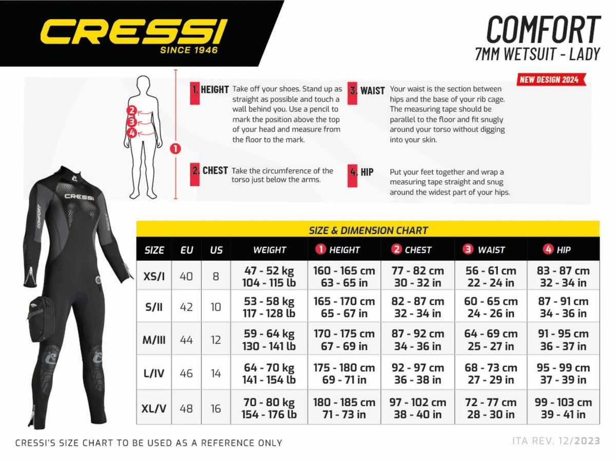 Cressi Comfort Lady 7mm Wetsuit