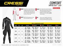 Cressi Comfort Lady 7mm Wetsuit