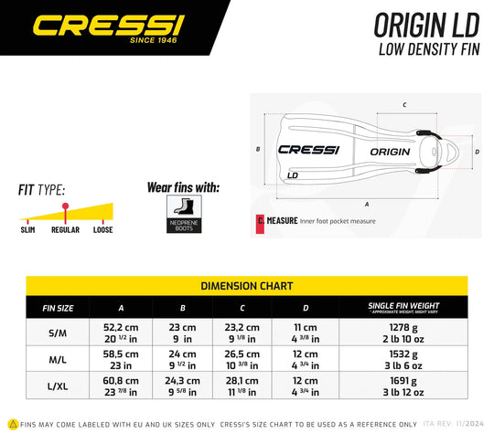 Cressi - Origin LD Fins