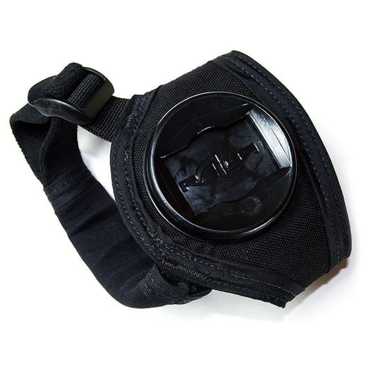 Razor Hand Mount showing adjustable hand strap and light holder
