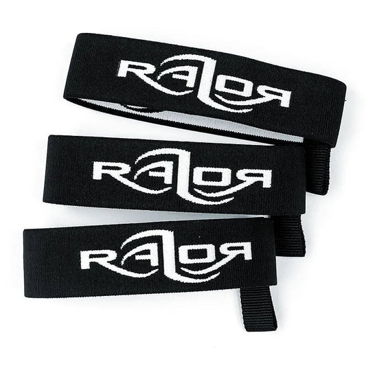 Three Razor Tank Bands hose retainers for sidemount cylinders