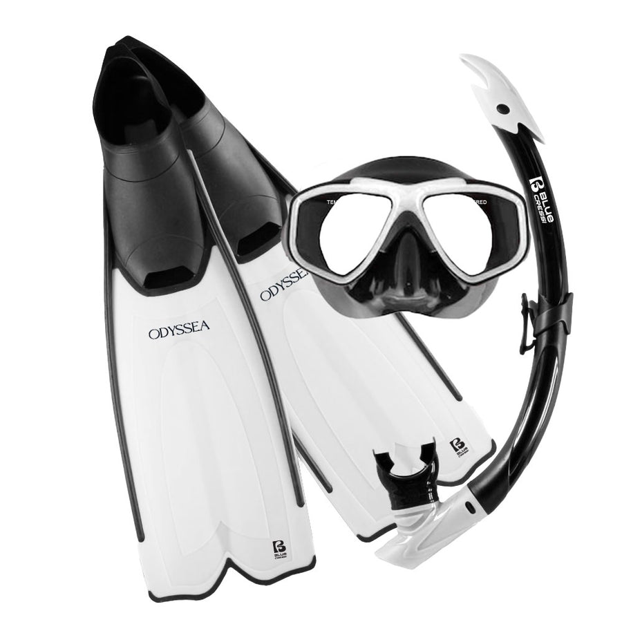 Cressi Odyssea Snorkelling Set | Mask Snorkel Fin Set