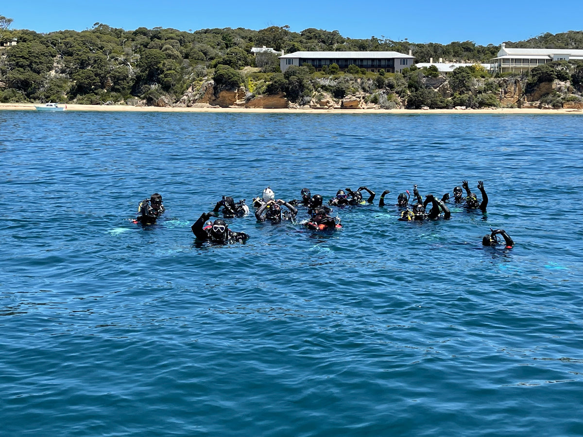 Divers training with Extreme Watersport on the Mornington Peninsula