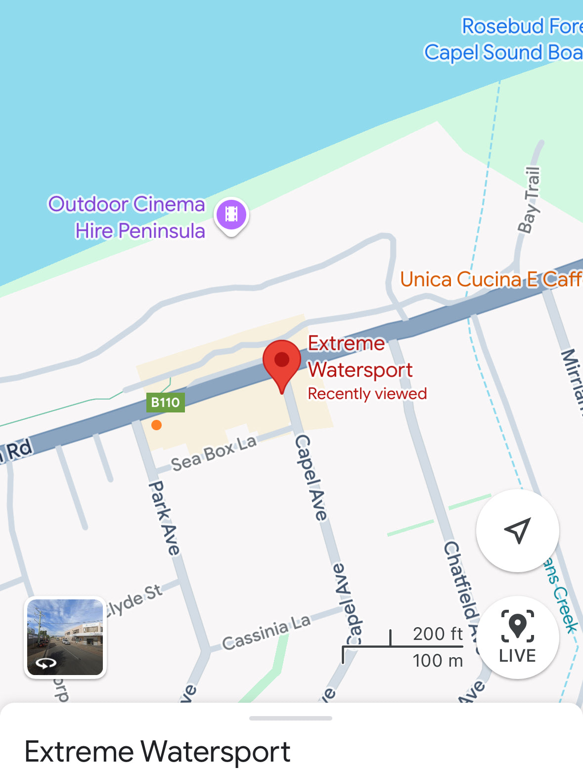 Extreme Watersport dive shop in Capel Sound