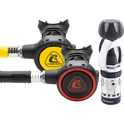 Cressi AC5 Zen Regulator Set | Warm Water Travel Regulator