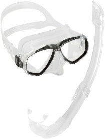 Cressi Perla Snorkelling Set – Mask & Dry-Top Snorkel Combo