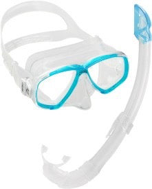 Cressi Perla Snorkelling Set – Mask & Dry-Top Snorkel Combo