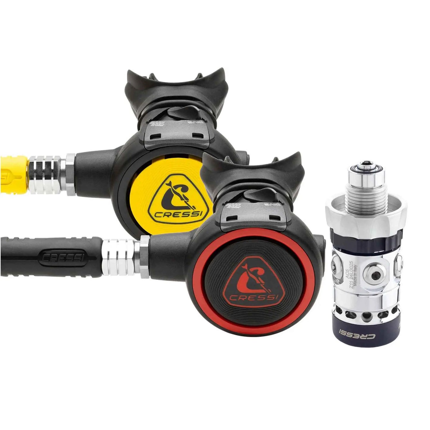 Cressi AC5 Zen Regulator Set | Warm Water Travel Regulator