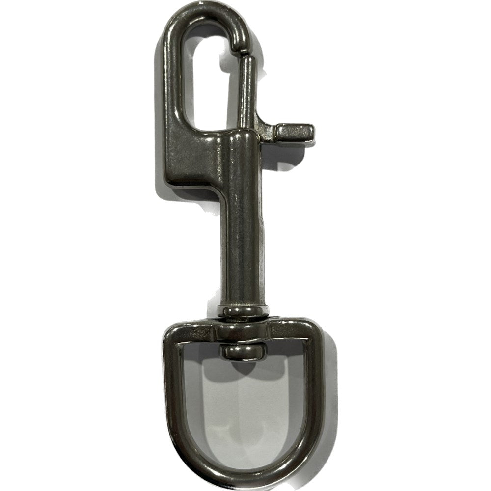 Cressi SS Tec Bolt Snaps w/Swivel – 100mm / D Swivel