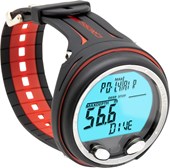 Cressi Giotto dive computer in black and red