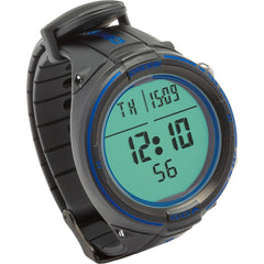 Cressi Goa Black and Blue wrist computer front view