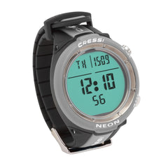 Cressi Neon Grey wrist computer front view