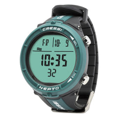 Cressi Nepto Green freediving wrist computer side view