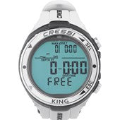 Cressi King freediving computer in white