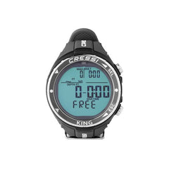 Cressi King Black freediving wrist computer front view