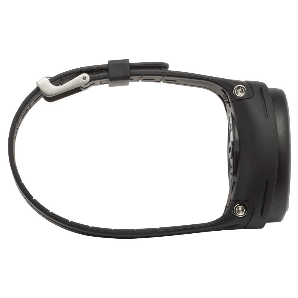 Cressi Donatello Black and Blue wrist computer side view