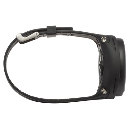 Cressi Donatello Black and Blue wrist computer side view