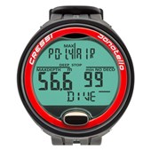 Cressi Donatello dive computer in black and red