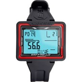 Cressi Raffaello dive computer in black and red