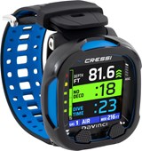 Cressi Da Vinci dive computer in black and blue