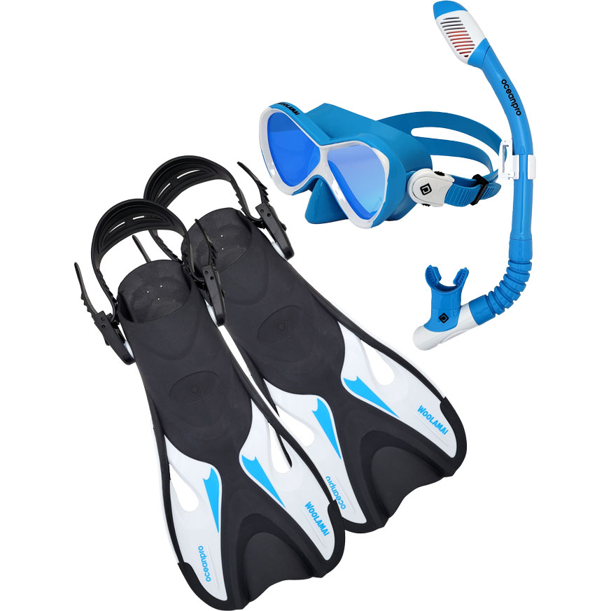 Oceanpro Woolamai Junior Ocean Blue snorkelling set alternate view