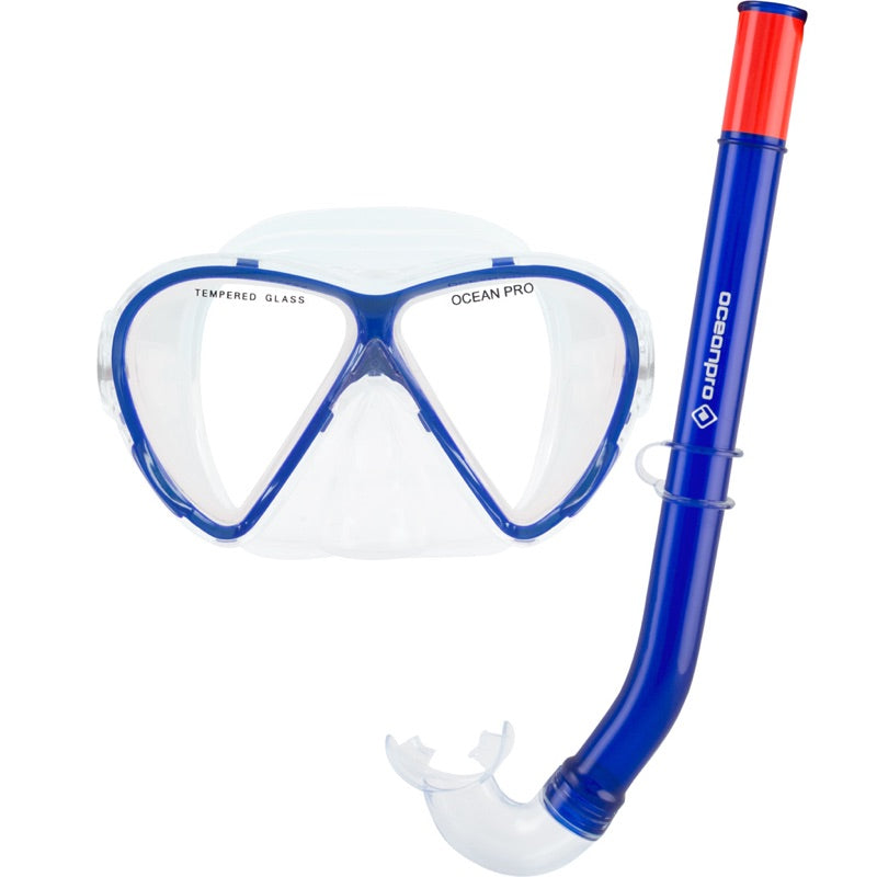 Oceanpro Starfish Junior mask and snorkel set in blue