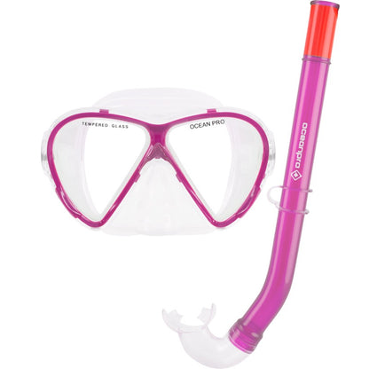 Oceanpro Starfish Junior mask and snorkel set in pink