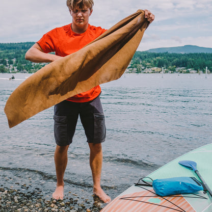 Gear Aid Micro-Terry Towel shown in use