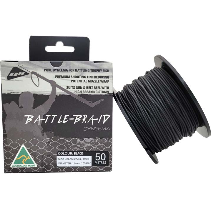 Ocean Hunter Battle-Braid Dyneema black 50m spool