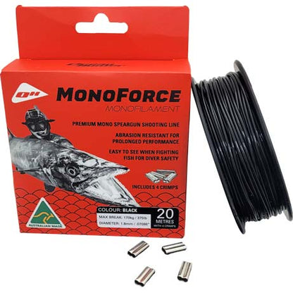 Ocean Hunter MonoForce Monofilament spool with crimps