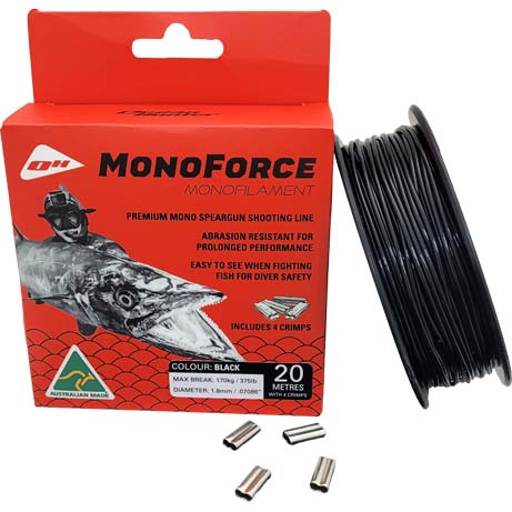Ocean Hunter MonoForce Monofilament spool with crimps