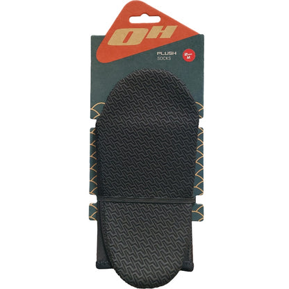 Sole of a packaged Ocean Hunter Plush Sock 2mm showing the non-slip printed pattern.