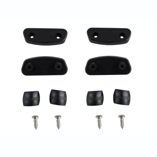 Ocean Hunter fin fixing kit components in black