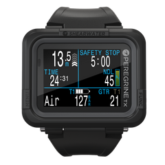 Shearwater Peregrine TX black dive computer front view