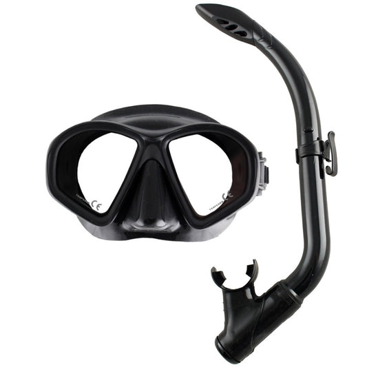 Ocean Hunter Phantom Youth mask and snorkel set in black