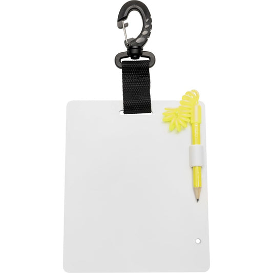 Cressi Dive Slate with attachment clip and tethered pencil