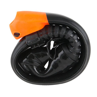 Oceanpro Compact Snorkel rolled for compact storage