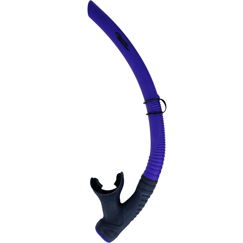 Ocean Hunter Phantom Purge snorkel in black and purple