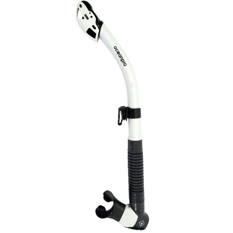 Oceanpro Typhoon ProDry Snorkel in White/Black