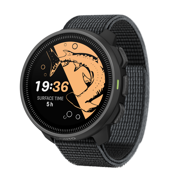 Suunto Nautic S black dive computer perspective view